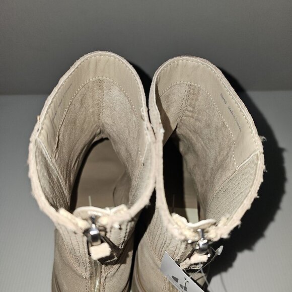 NEW Dolce Vita Martey H20 Wide Ankle Boot Women 9.5 Taupe Suede Waterproof Fall - Picture 8 of 14